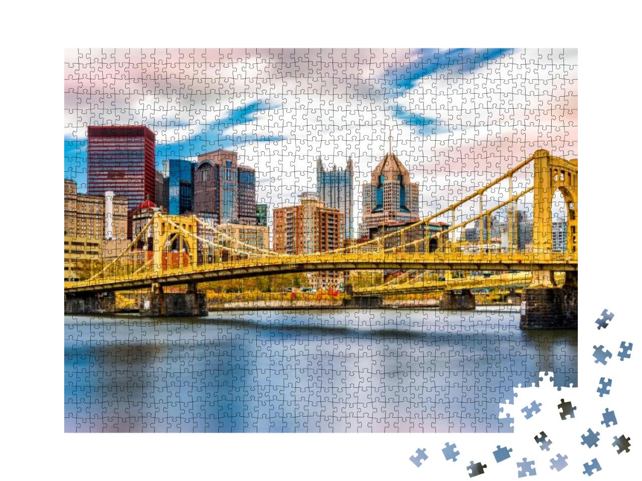 Puzzle 1000 Teile „Rachel Carson Bridge in Pittsburgh, Pennsylvania“