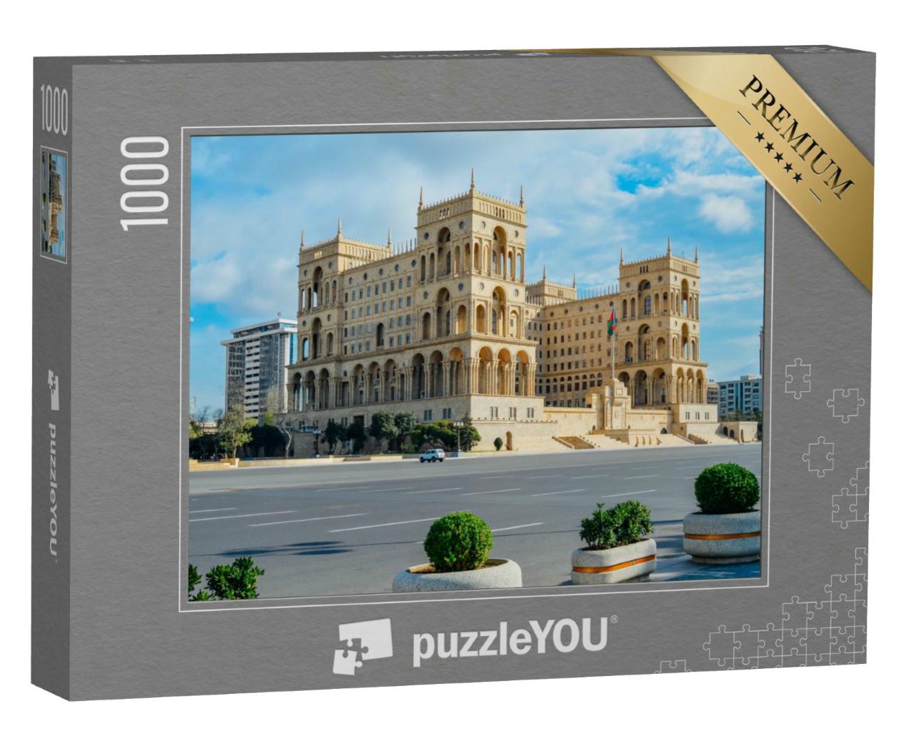 Puzzle 1000 Teile „Das Regierungsgebäude von Aserbaidschan, Baku“