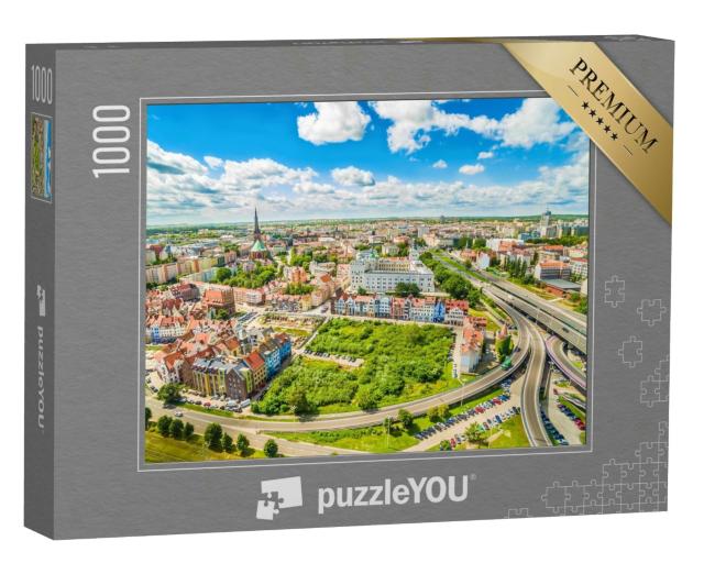 Puzzle 1000 Teile „Szczecin - die Altstadt aus der Vogelperspektive“