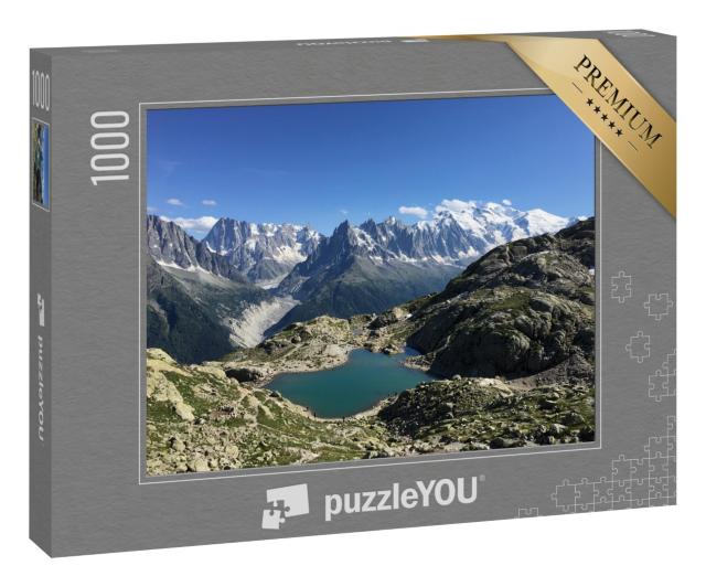 Puzzle 1000 Teile „Lac Blanc, Mont Blanc bei Chamonix-Mont-Blanc“