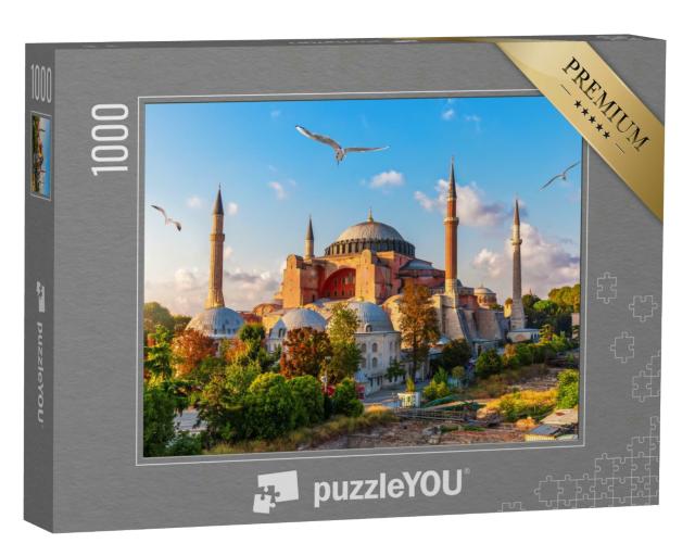 Puzzle 1000 Teile „Blick auf die Hagia Sophia, Istanbul, Türkei“