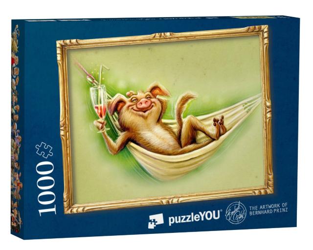 Puzzle 1000 Teile „Innerer Schweinehund“