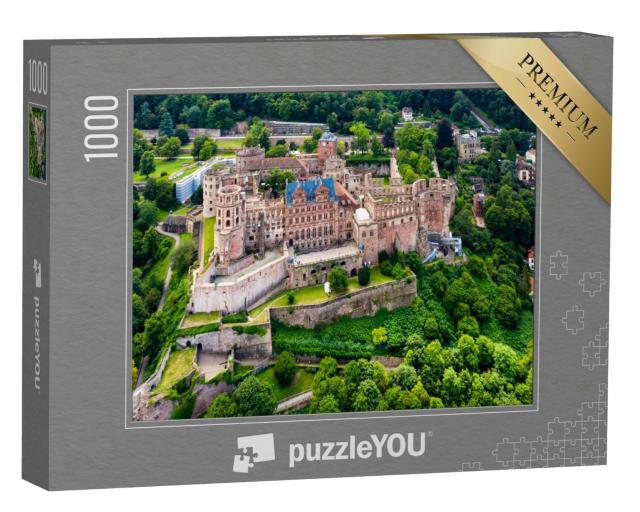 Puzzle 1000 Teile „Schloss Heidelberg von oben, Deutschland“