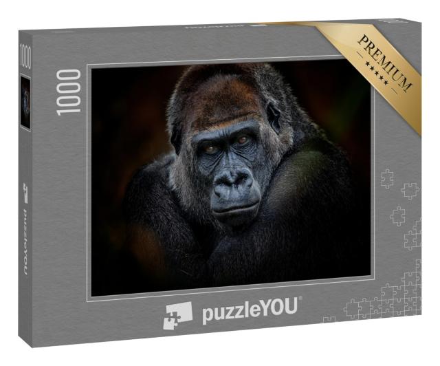 Puzzle 1000 Teile „Porträt eines Gorillas“