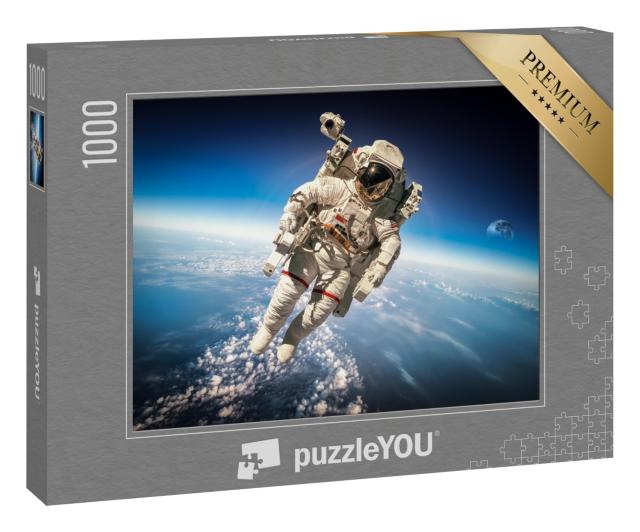 Puzzle 1000 Teile „Astronaut im Weltraum über der Erde“