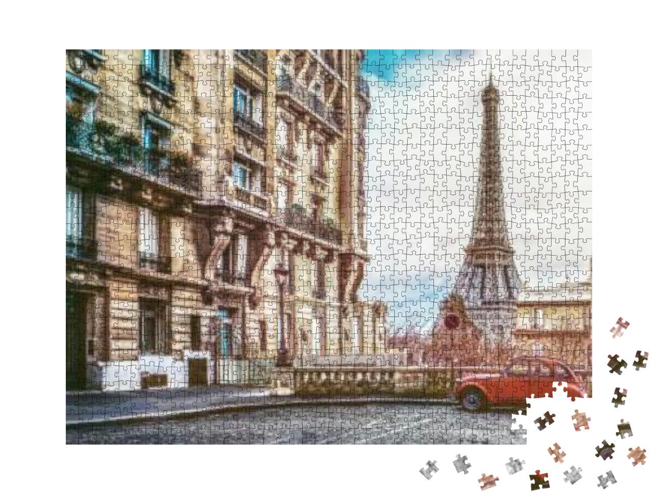 Puzzle 1000 Teile „Kleine Straße in Paris“