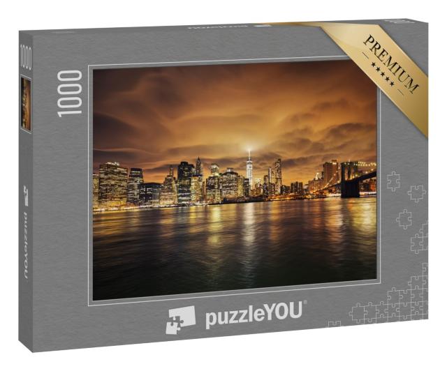 Puzzle 1000 Teile „Manhattan bei Sonnenuntergang, New York City“