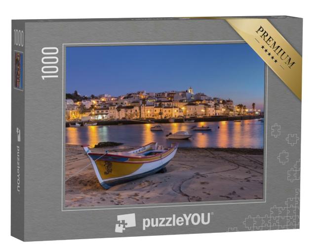 Puzzle 1000 Teile „Sonnenuntergang in der Bucht von Ferragudo, Portimao“