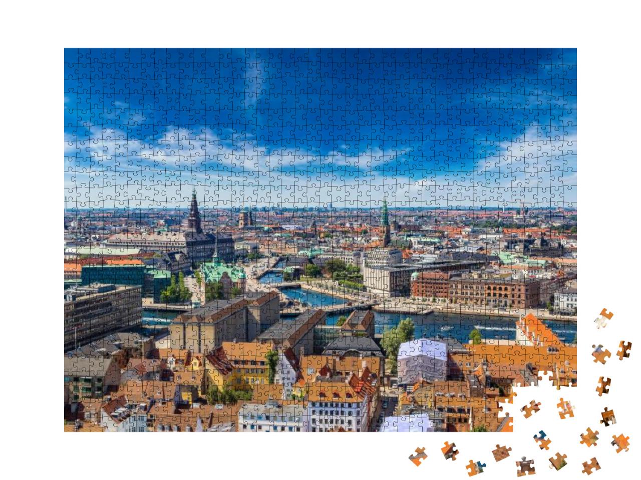 Puzzle 1000 Teile „Schöner Sommertag in Kopenhagen“