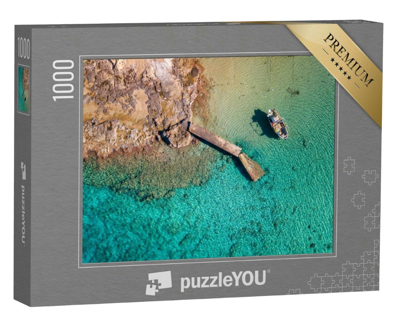 Puzzle 1000 Teile „Stavros Bucht von Chania, Insel Kreta“