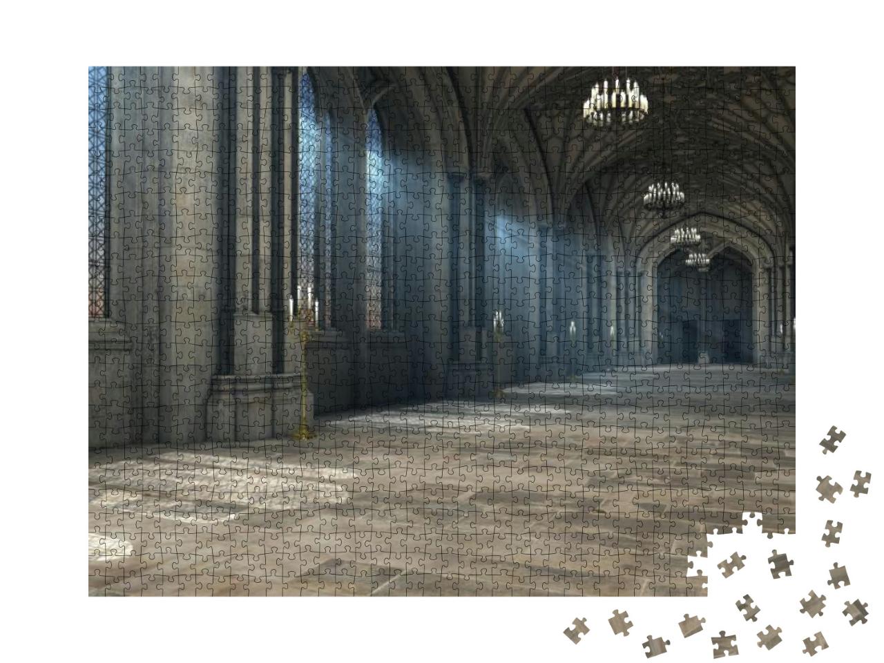 Puzzle 1000 Teile „In einer gotischen Kathedrale“