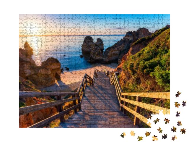 Puzzle 1000 Teile „Sonnenaufgang an der Algarve, Portugal“