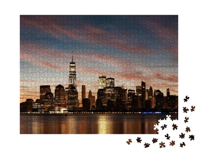 Puzzle 1000 Teile „Die Skyline von New York City“