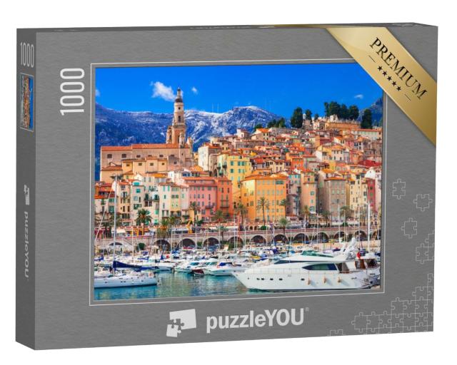 Puzzle 1000 Teile „Luxus in Südfrankreich: Urlaubsort Menton“