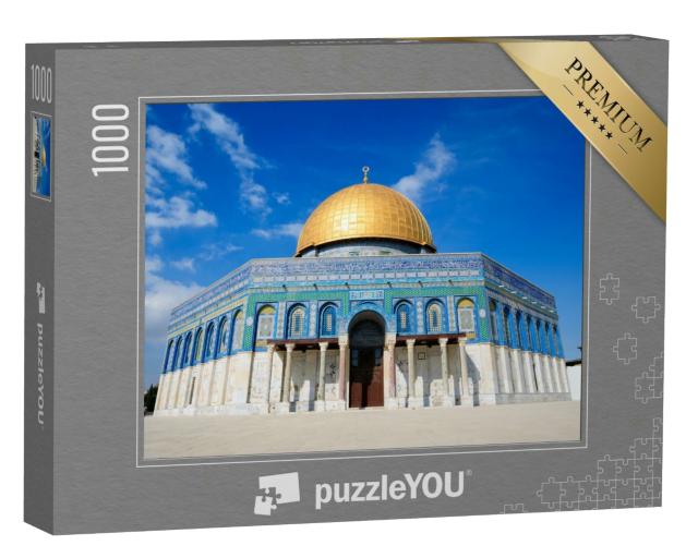 Puzzle 1000 Teile „Der Felsendom auf dem Tempelberg in Jerusalem, Israel“