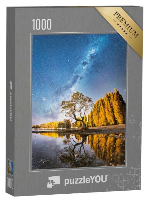 Puzzle 1000 Teile „Milchstraße über dem Wanaka-Baum“
