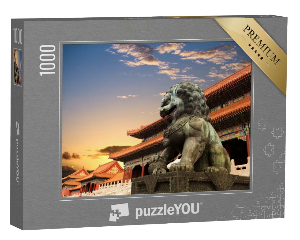 Puzzle 1000 Teile „Die Verbotene Stadt im Sonnenuntergang, Peking“