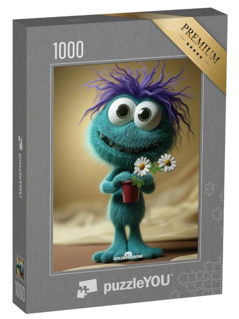 Puzzle 1000 Teile „LITTLEMONSTERTIME: Bloom“