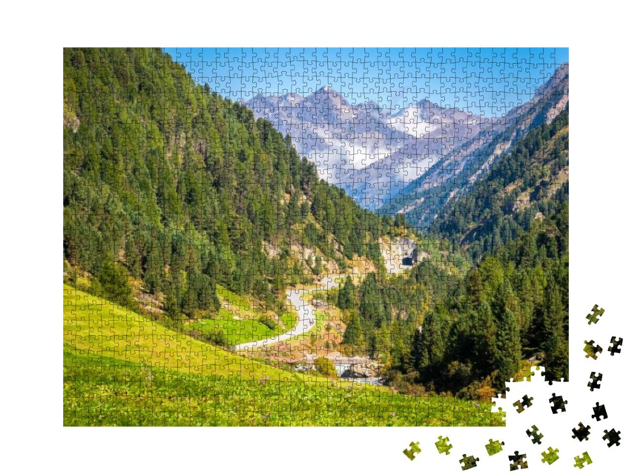 Puzzle 1000 Teile „Bergsteiger-Idylle“