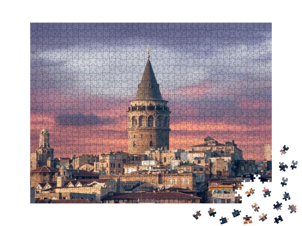 Puzzle 1000 Teile „Galata-Turm in Istanbul“