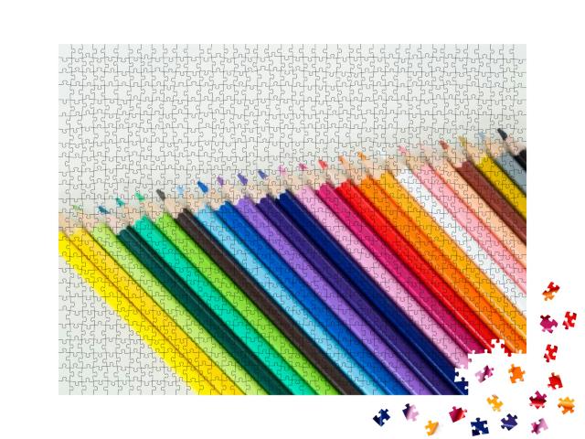 Puzzle 1000 Teile „Bunte Bleistifte“
