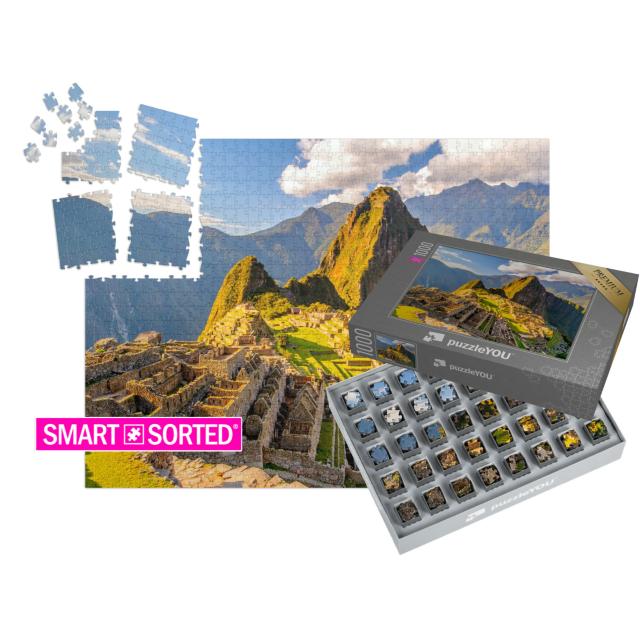 SMART SORTED® | Puzzle 1000 Teile „Peru, Südamerika: Machu Picchu, UNESCO-Weltkulturerbe“