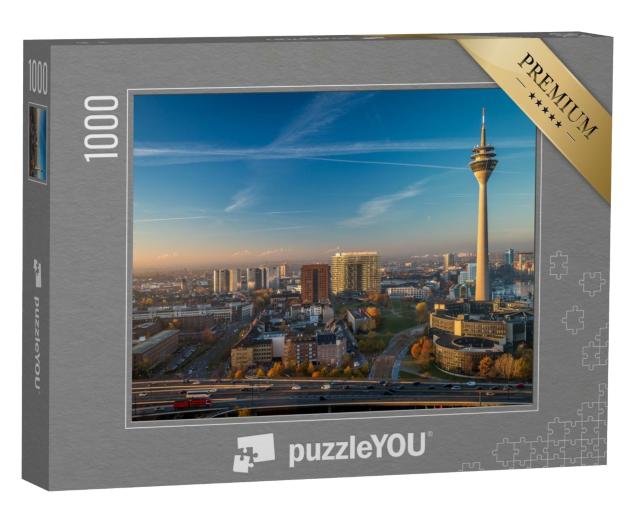 Puzzle 1000 Teile „Fernsehturm Düsseldorf, Deutschland“