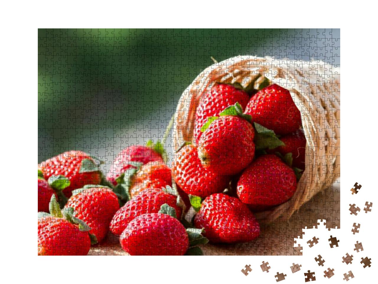 Puzzle 1000 Teile „Natürliche Erdbeeren“