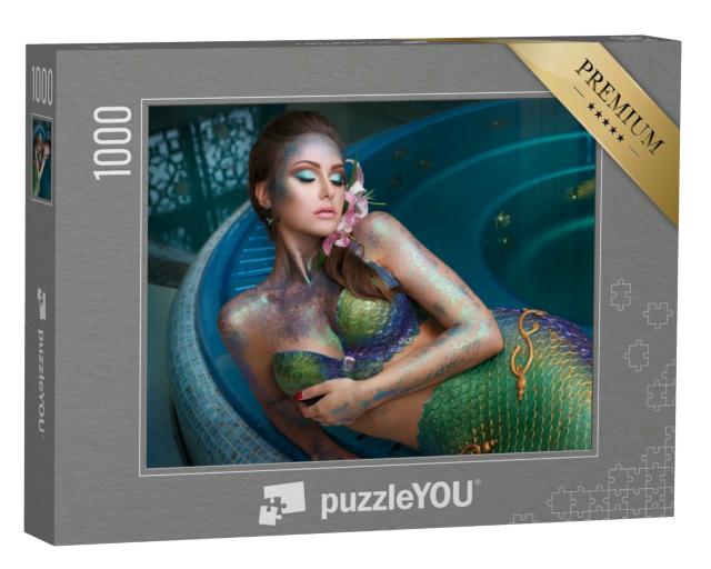Puzzle 1000 Teile „Frau im Meerjungfrauen-Style“