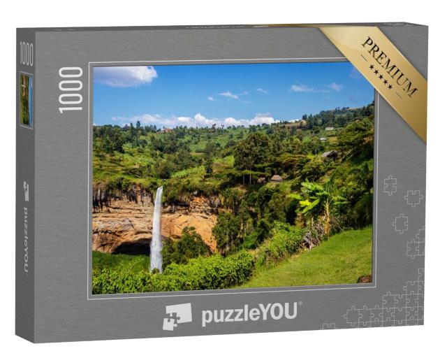 Puzzle 1000 Teile „Der dritte Wasserfall der berühmten Sipi-Fälle in Uganda“