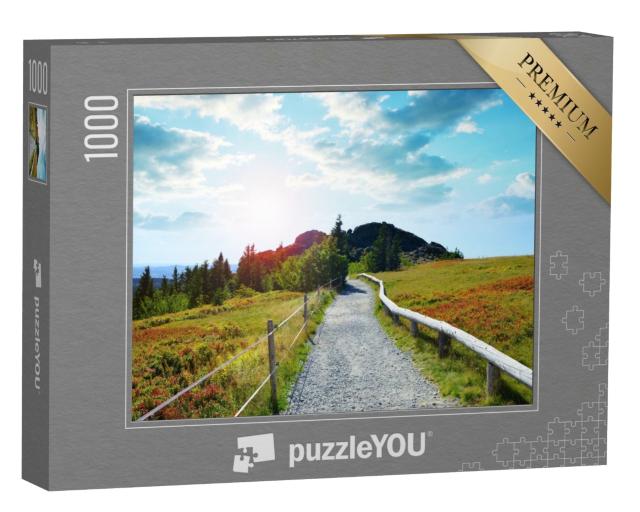 Puzzle 1000 Teile „Herbstlandschaft im Nationalpark Bayerischer Wald, Deutschland“