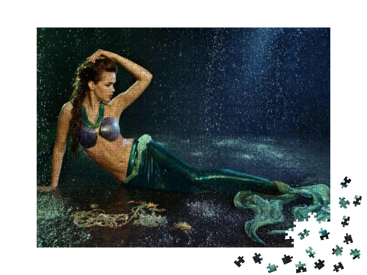 Puzzle 1000 Teile „Bezaubernde Meerjungfrau“