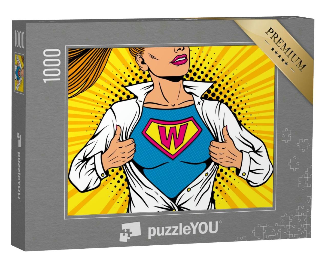 Puzzle 1000 Teile „Pop-Art: weibliche Superhelden“