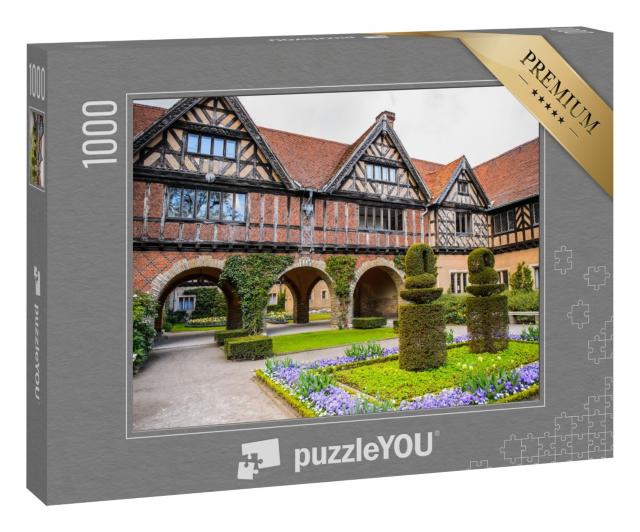 Puzzle 1000 Teile „Innenhof des Schlosses Cecilienhof, Potsdam,  Deutschland“