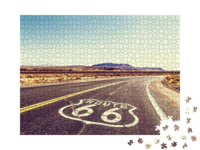 Puzzle 1000 Teile „Route 66“