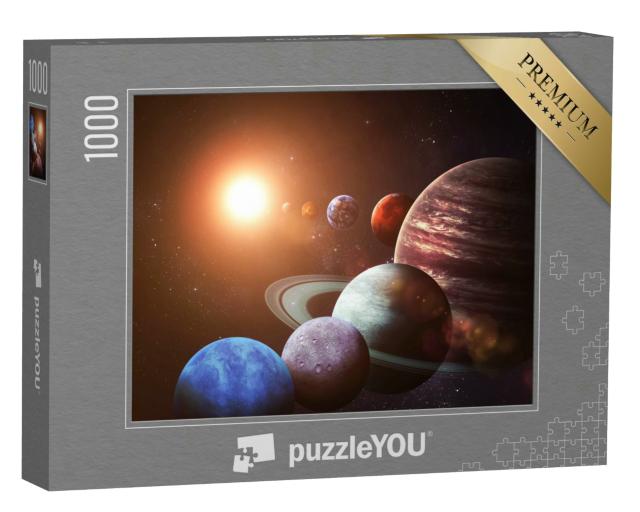 Puzzle 1000 Teile „Sonnensystem und Planeten“
