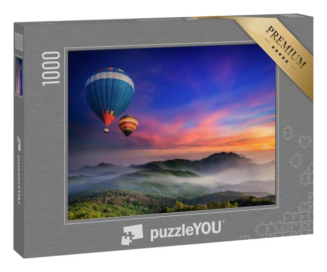 Puzzle 1000 Teile „Sonnenaufgang  in der Provinz Chiang Mai, Thailand“