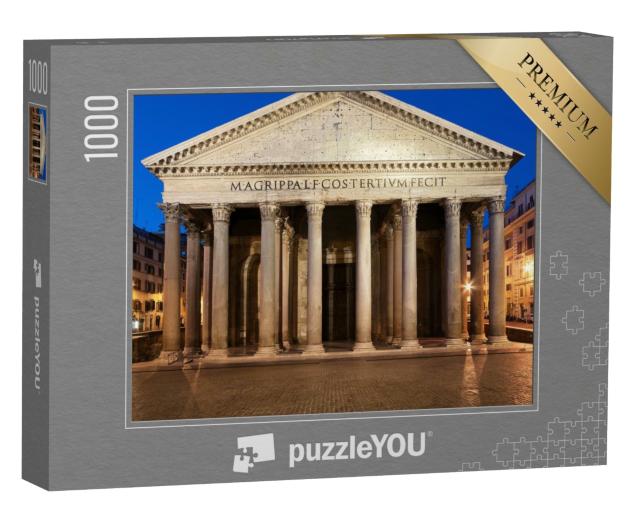 Puzzle 1000 Teile „Pantheon bei Nacht, Rom“