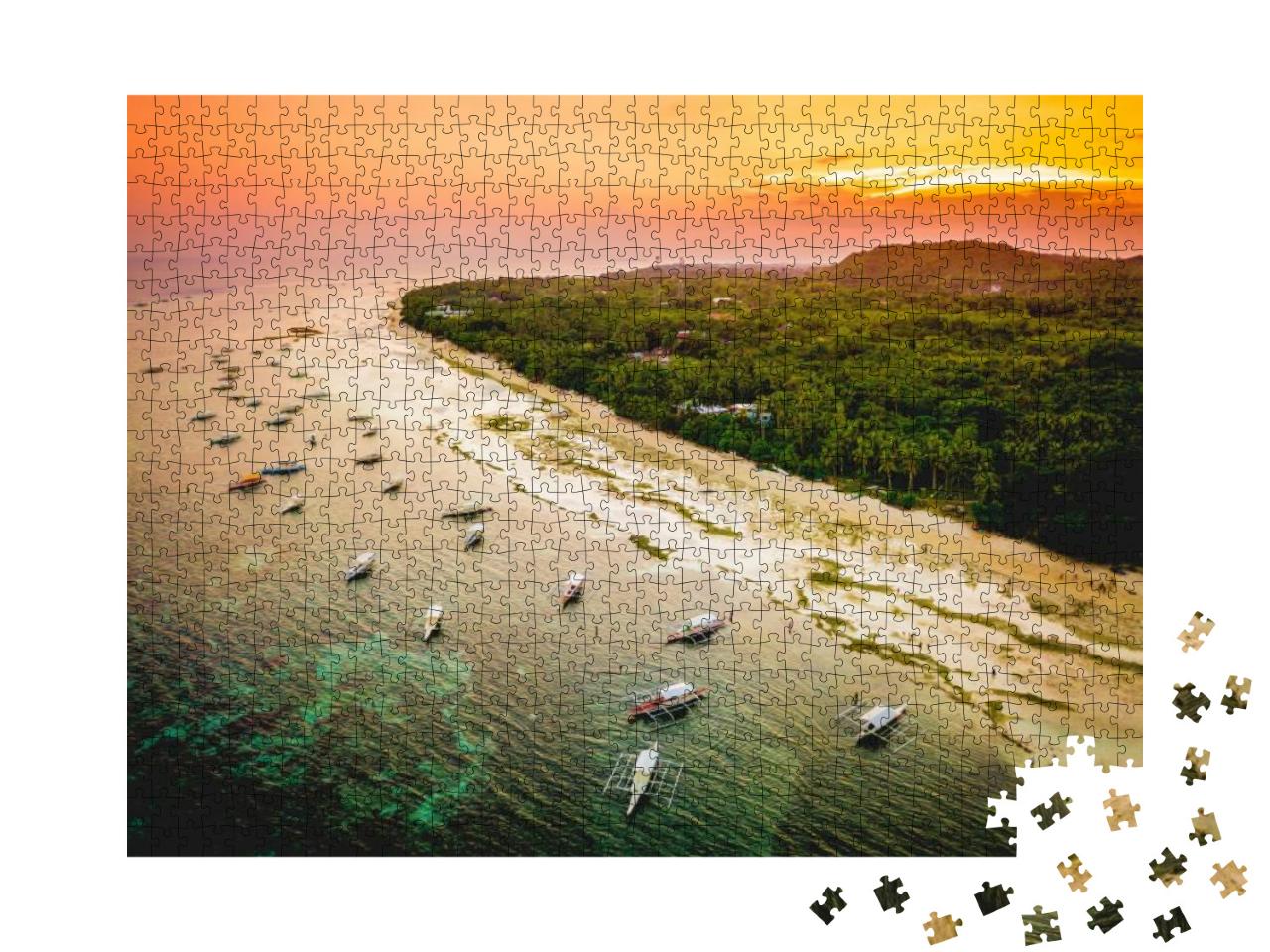 Puzzle 1000 Teile „Strand in Panglao, Philippinen“