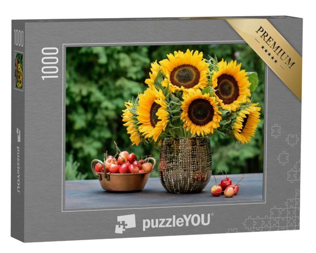 Puzzle 1000 Teile „Sonnenblumen zum Herbst“
