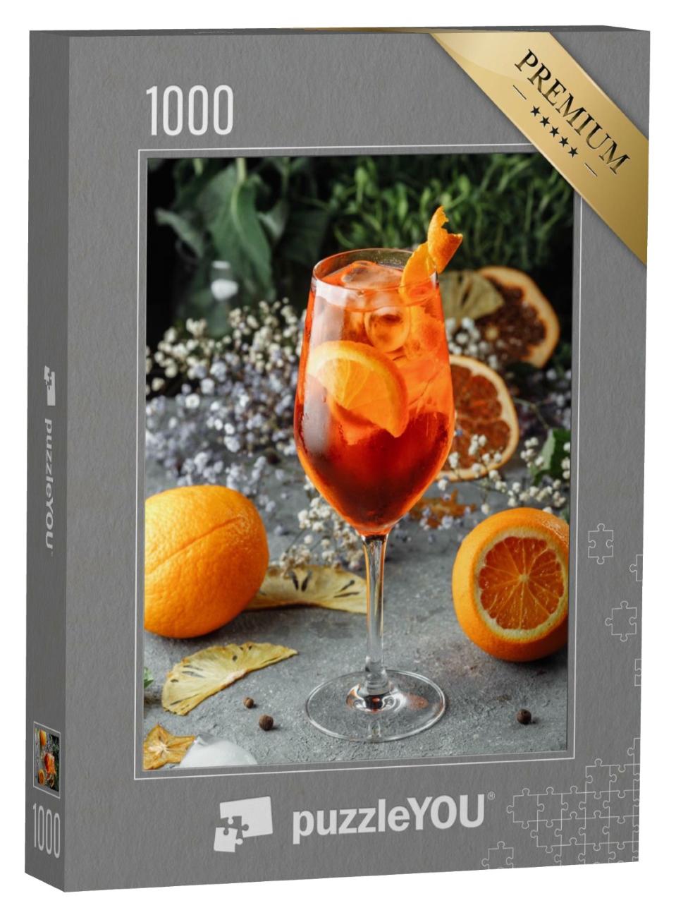 Puzzle 1000 Teile „Aperol Spritz Cocktail “