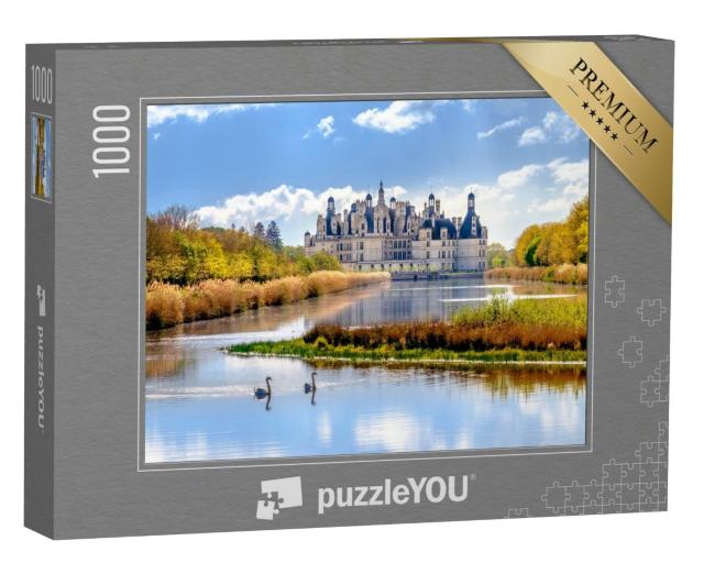 Puzzle 1000 Teile „Schloss Chambord, königliches Schloss im Loiretal, Frankreich“
