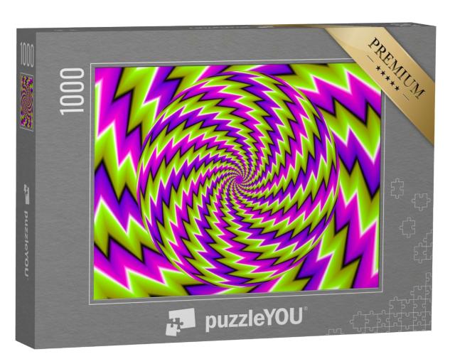 Puzzle 1000 Teile „Optische Täuschung: Rotierende Kugel“