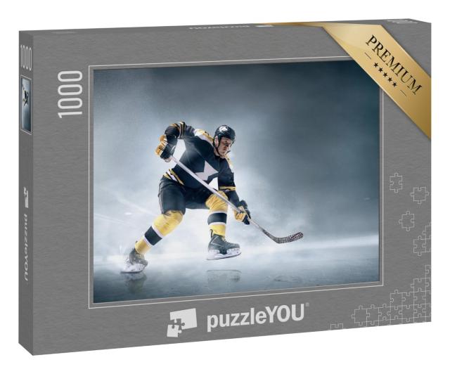 Puzzle 1000 Teile „Eishockeyspieler in Aktion auf dem Eis “