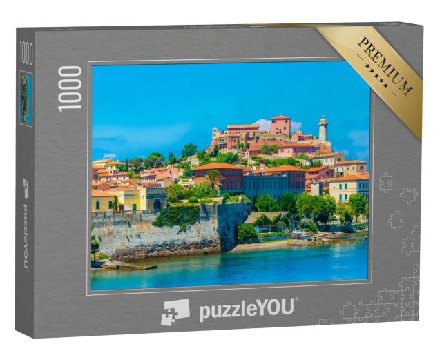 Puzzle 1000 Teile „Panoramablick über Portoferraio, Elba, Italien“