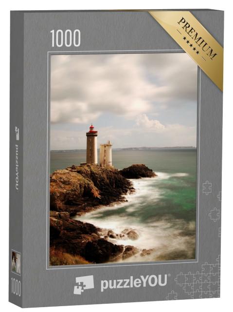 Puzzle 1000 Teile „Leuchtturm Pointe du Petit Minou, Bretagne, Frankreich“