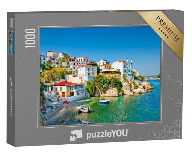 Puzzle 1000 Teile „Dorf auf der Insel Skiathos in Griechenland“
