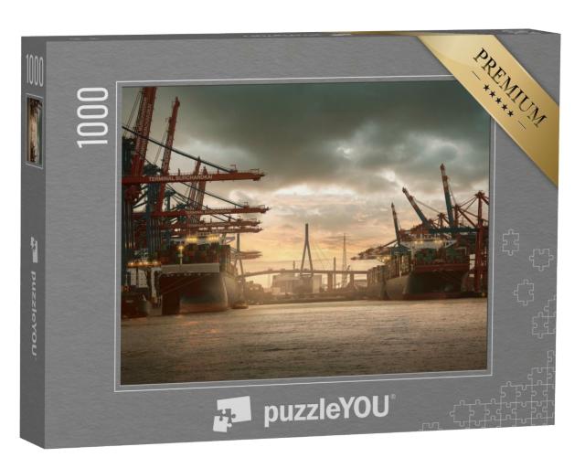 Puzzle 1000 Teile „Hamburger Hafen“