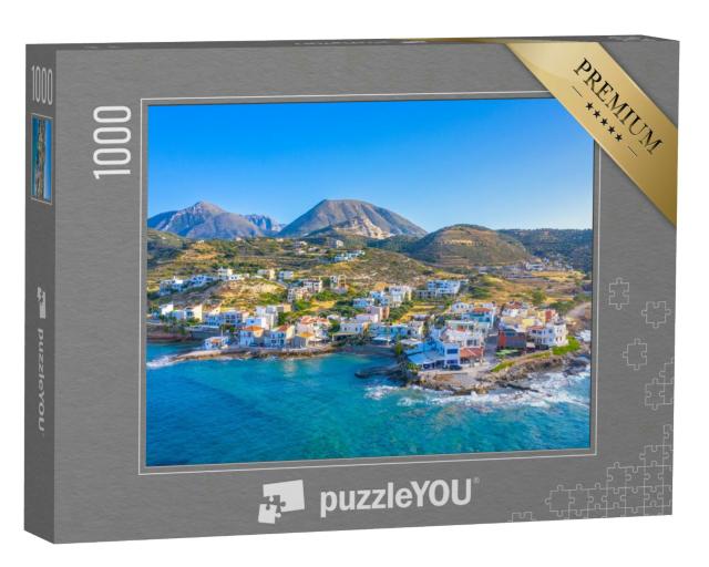 Puzzle 1000 Teile „Kleines traditionelles Fischerdorf von Mochlos, Kreta“