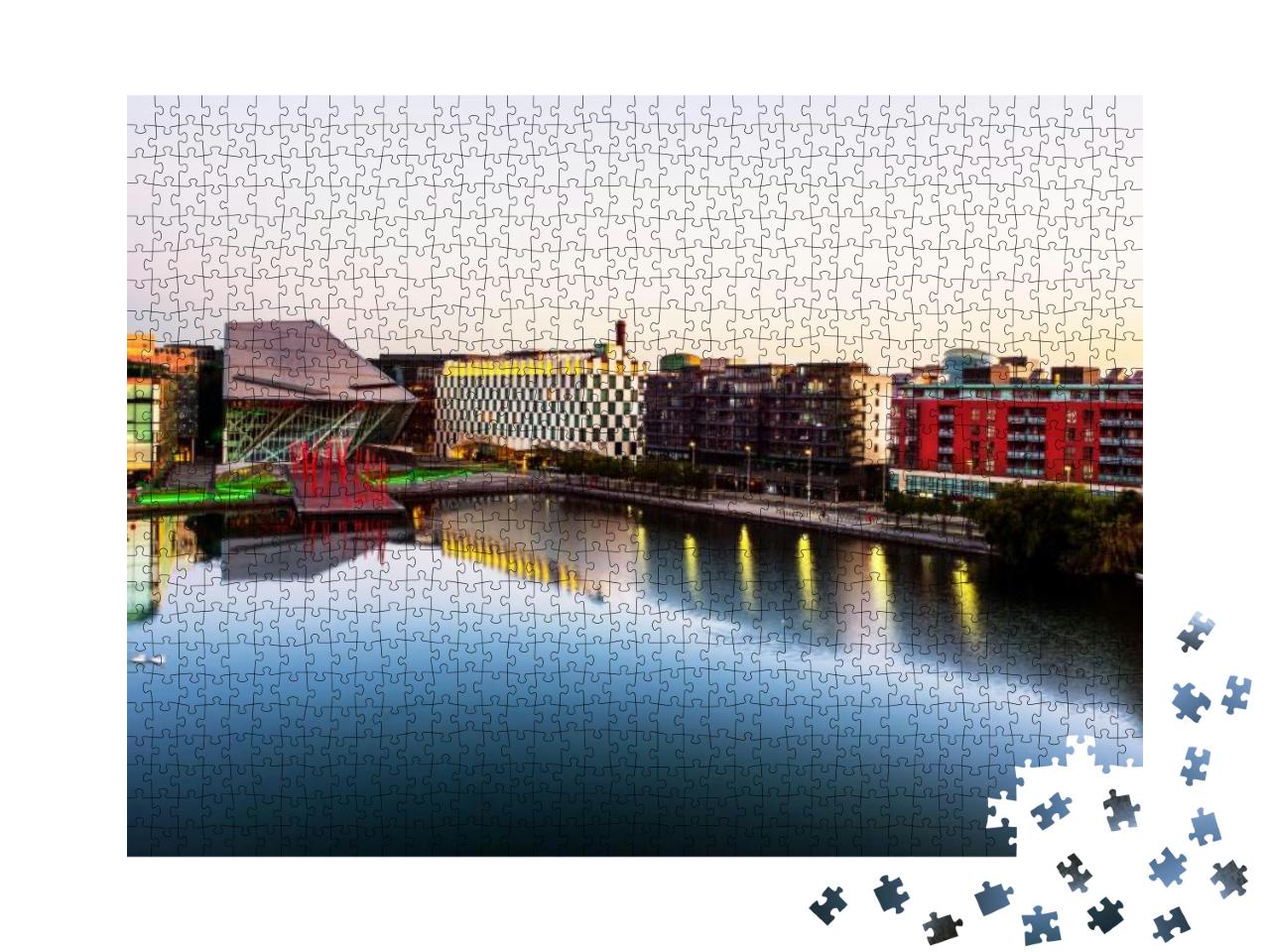 Puzzle 1000 Teile „Grand Canal Docks in Dublin, Irland“
